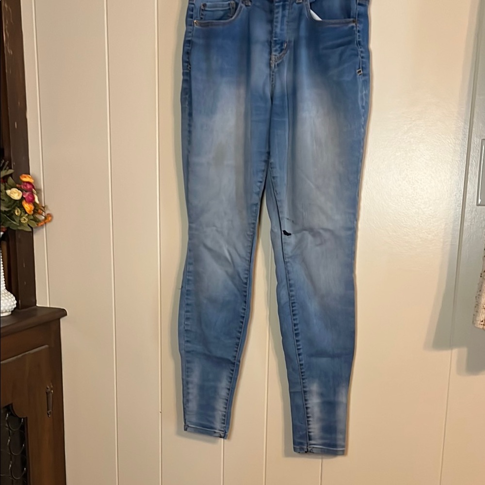 Mudd Blue Straight Leg Jeans with Modern Fade